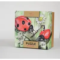 Mama Maluje Puzzle « La maman peint la coccinelle » – 60 pièces – Aquarelle – pour enfants