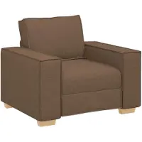 vidaXL Fauteuil canapé marron 100x78x84 cm tissu
