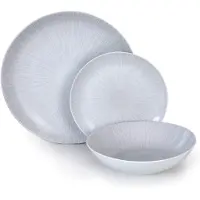 Barazzoni Égouttoir à vaisselle, 3 étages, porcelaine, gris