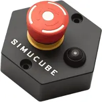 Simucube Bouton d'arrêt d'urgence Premium, Manette : accessoires, Noir, Rouge, Jaune