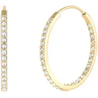 Elli Boucles d'oreilles or / transparent
