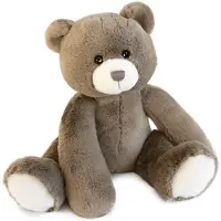 Doudou et Compagnie Peluche Ours Oscar - Taupe 35 Cm