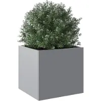 vidaXL Jardinière argenté 32x30x29 cm acier galvanisé