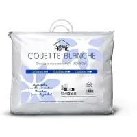 Lovely Home Couette légère 240 x 260 cm - 280 g/m² anti-acariens - 2 personnes - Blanc