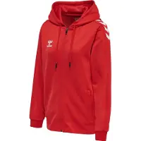 Hummel Veste de survêtement rouge feu / blanc