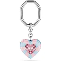 Swarovski Porte-clés 'Key' bleu clair / rose clair / argent