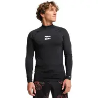 Billabong Waves All Day Long Sleeve Rash Guard Noir L Homme