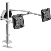 Novus Support d'écran MY twin arm 2.0 G (Tables, 5 kg), Support de moniteur, Argent, Gris