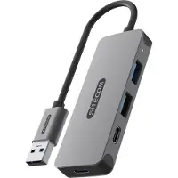 Sitecom CN-5007 Concentrateur d'interface USB 3.2 Gen 1 (3.1 Gen 1) Type-A 5000 Mbit/s Noir, Gris