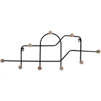 PT Living Wandgarderobe Maze 71 x 27 cm, Schwarz, Tiefe