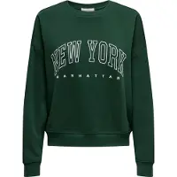 ONLY Sweat-shirt sapin / blanc