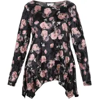 Usha Chemisier rose / noir