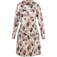 Usha Robe beige / rose ancienne / noir