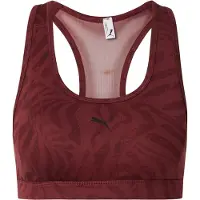Puma 4keeps Padded Ribbon Stripe Print Sports Bra Rouge XS Femme
