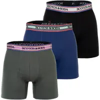 Scotch & Soda Boxers bleu / vert foncé / rouge clair / noir