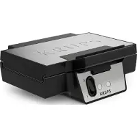Krups FDK 261, Gaufrier, Argent, Noir