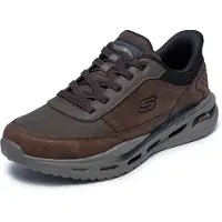 SKECHERS Slip-Ins: Arch Fit Orvan Veterschoenen Laag - Donkerbruin - Maat 40