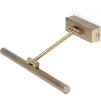 LOREFAR Applique Murale Faro Barcelona - Magritte 300, Led 6W 3000K - Réglable, Pour Tableaux, 380 Lm - Or