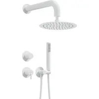 Deante Concealed shower set with overhead shower