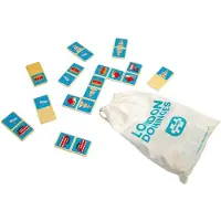 Bigjigs Domino londonien en bois, 28dlg.