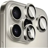 BlueO - Sapphire Crystal Original Lens Glass - iPhone 16 Pro / iPhone 16 Pro Max - Titanium naturel (Apple iPhone 16 Pro, Apple iPhone 16 Pro Max), Téléphone portable : film de protection, Noir