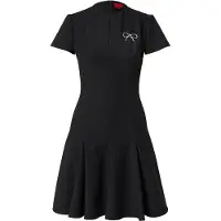 HUGO Kejuli 10233791 Short Sleeve Short Dress Noir 36 Femme