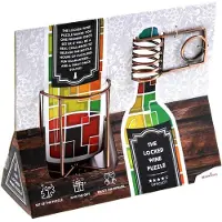 Recent toys Puzzle de patience en métal de Locked Wine