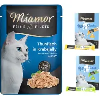 Miamor 6x100g Filets fins en gelée thon, gelée de crabe - Pâtée pour chat