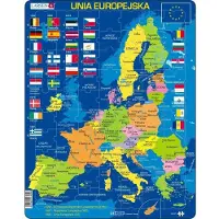 Larsen Puzzle Union européenne - Carte, drapeaux
