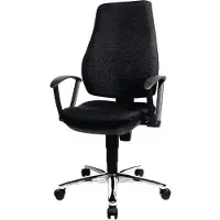 Topstar Chaise de bureau Power Star Profi contact permanent noir (42 - 55 cm)