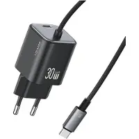 Usams adowarka Sieciowa Jc Series Cc264 30W Gan Mini Fast Charger 2Xusb-C Czarny