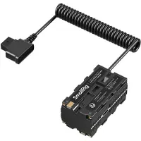 SmallRig 4884 D-tap Dual-sided Np-f Dummy Power Cable Battery Noir