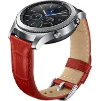 Samsung ET-YSA76, Bracelet, Smartwatch, Rouge, , Gear S3, Cuir