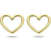 SPARKLE14 Ohrknöpfe Herz - Gold, (Or jaune 14 carats)