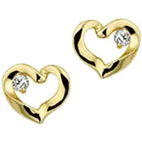 Marie-Celeste Celeste Cuttin Heart Zirkonia - Gold, (Or jaune 14 carats)