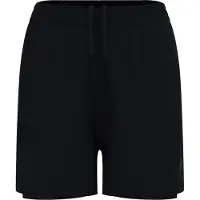 Odlo Femmes, Pantalon de ski de fond, Damen Essential 4 Inch 2-In-1 Shorts (XS), Noir