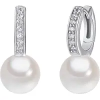 Rafaela Donata Boucles d'oreilles argent / transparent / blanc perle