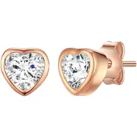 Rafaela Donata Boucles d'oreilles or rose / transparent
