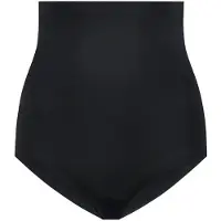 Bye Bra Taille Haute Sans Couture Court, Noir, (Une unité par pack, M)