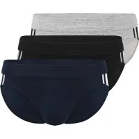 Schiesser Slip 'Rio' marine / gris chiné / noir