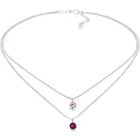 Elli Chaîne rose / rose / argent