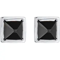 KUZZOI Boucles d'oreilles violet foncé / argent