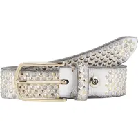 B.belt Ceinture 'Zoe' or / gris argenté / blanc