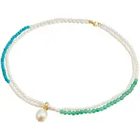 Valero Pearls Chaîne turquoise / vert / blanc