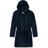 Schiesser Peignoir court bleu foncé