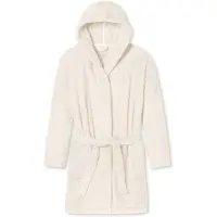 Schiesser Peignoir court ' Teddy Fleece ' blanc cassé