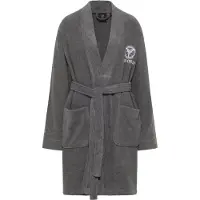 Carlo colucci Peignoir court 'Vita' anthracite / blanc