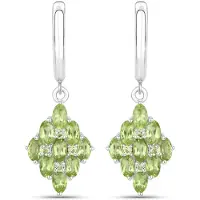 Rafaela Donata Boucles d'oreilles vert / argent