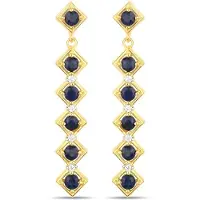 Rafaela Donata Boucles d'oreilles bleu marine / jaune d'or