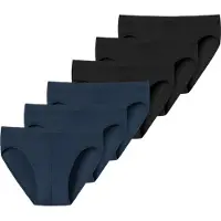 Schiesser Slip bleu foncé / noir